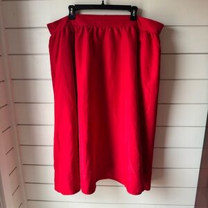 Old Navy Red Midi Skirt